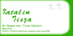 katalin tisza business card